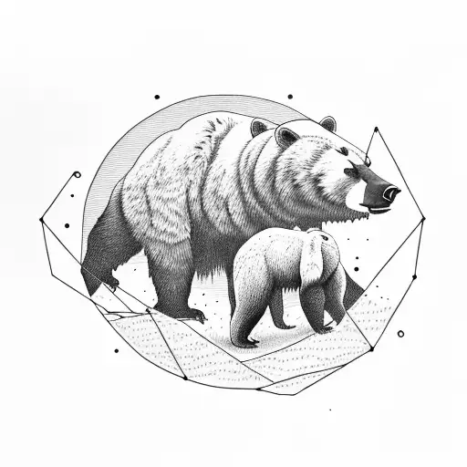 Mountain And Bear And Hammock