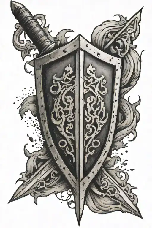 Battleworn Sword And Shield
