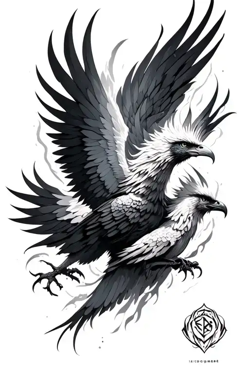 Phoenix With Cybersigilism Around