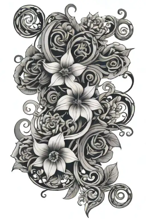 Floral Celestial Vine Wrapping