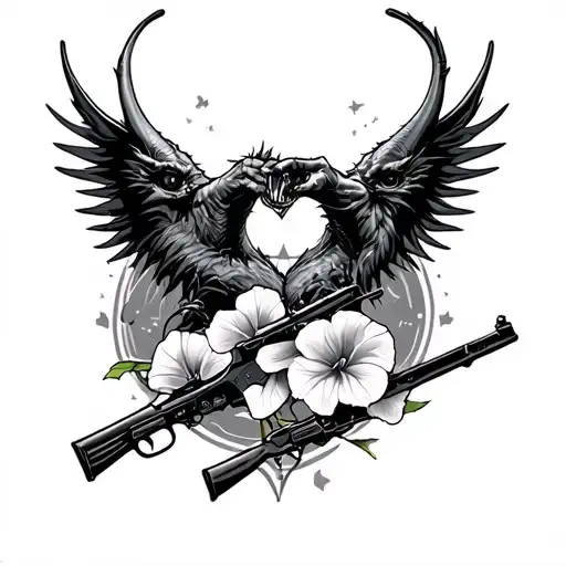 Police Fighting Demons Morning Glory