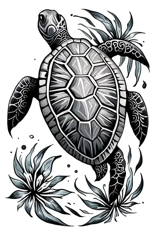 Sea Turtle Polynesian Style
