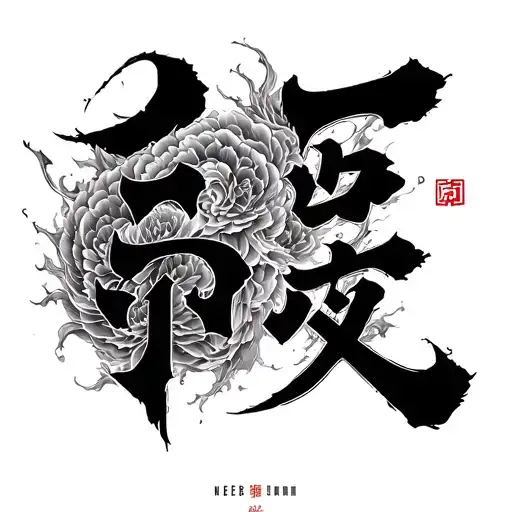 Cyber Sigilism Water Flow Chinese Lettering