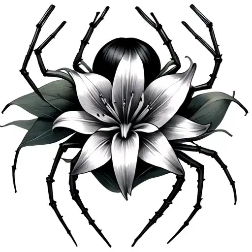 Spider Lily And Cross Wrapped