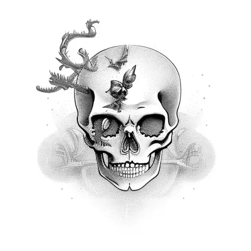 Skeleton Vintage Pinup