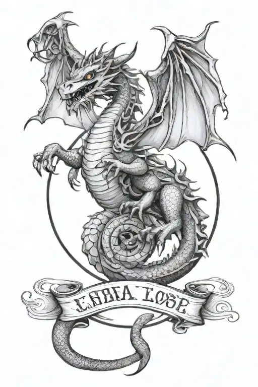 Zodiac Sign Libra Dragon Flying With A Haylo Saying Miss You Everyday Bub Love You
