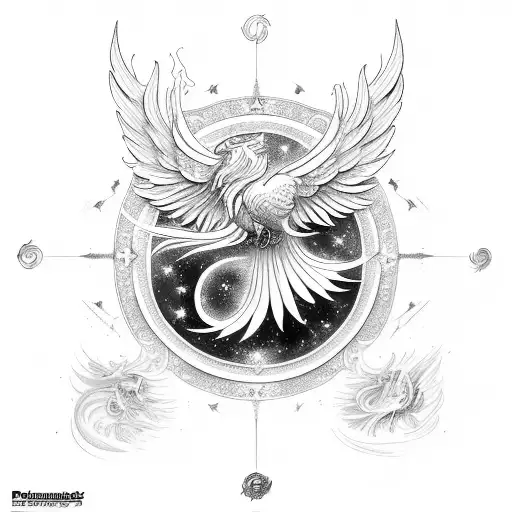 Phoenix Piscis Constallation