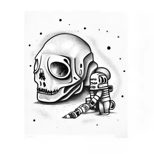 Dead Astronaut Smoking