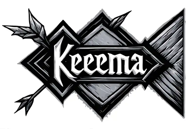 Arrow With Name Keenna Incorporated Within