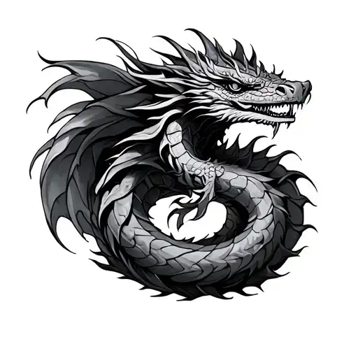 Dragon Coiled Inside