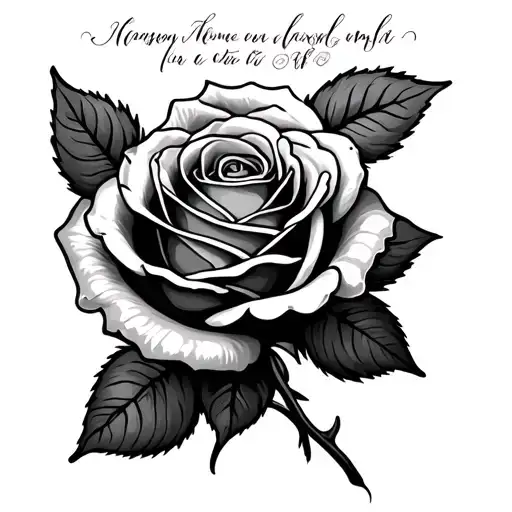 Rose With Names Written