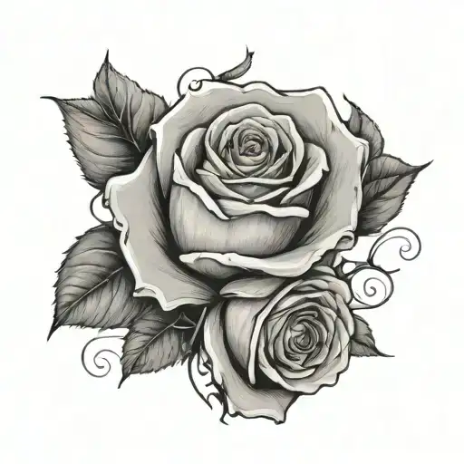 Rose And Bible Verse Intertwined In The Stem