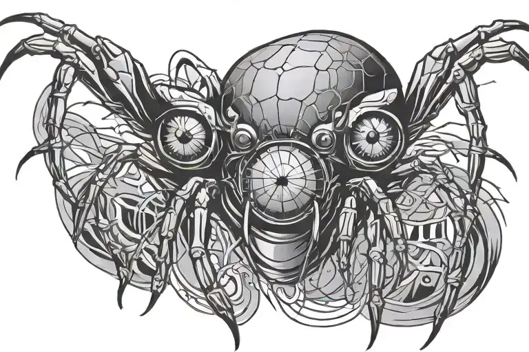 Eyes With Spider Legs Coming Out