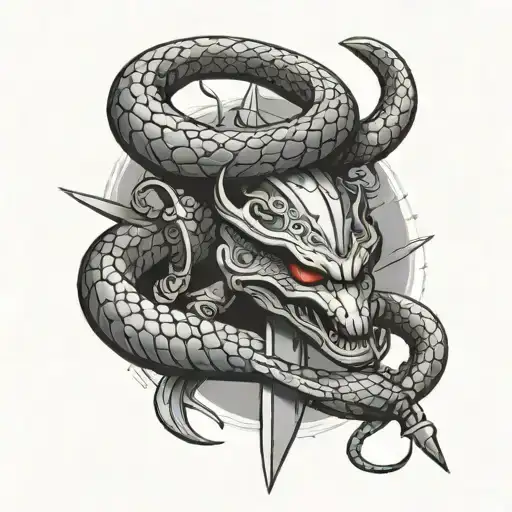 Cobra And Sword Embedded