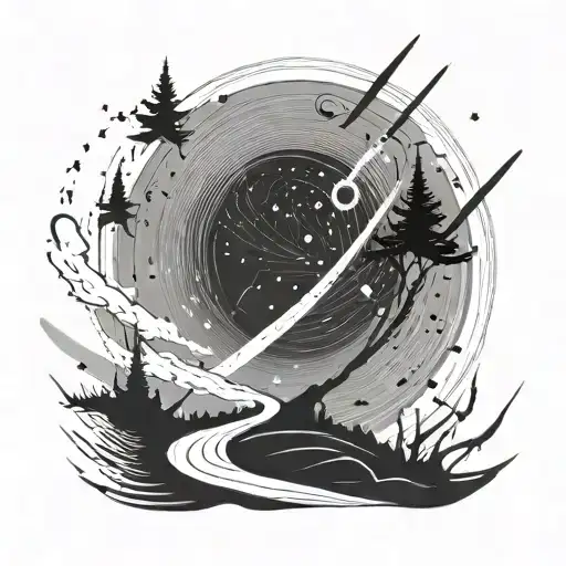 Star Trail Minimalist
