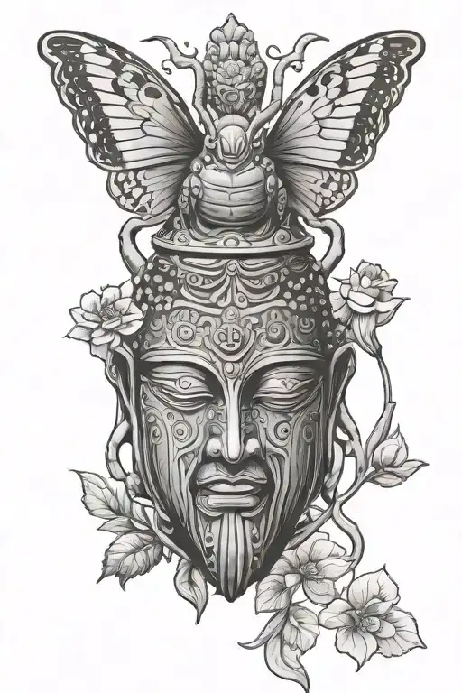 Buddha Seated Bold Cross Stink Bug