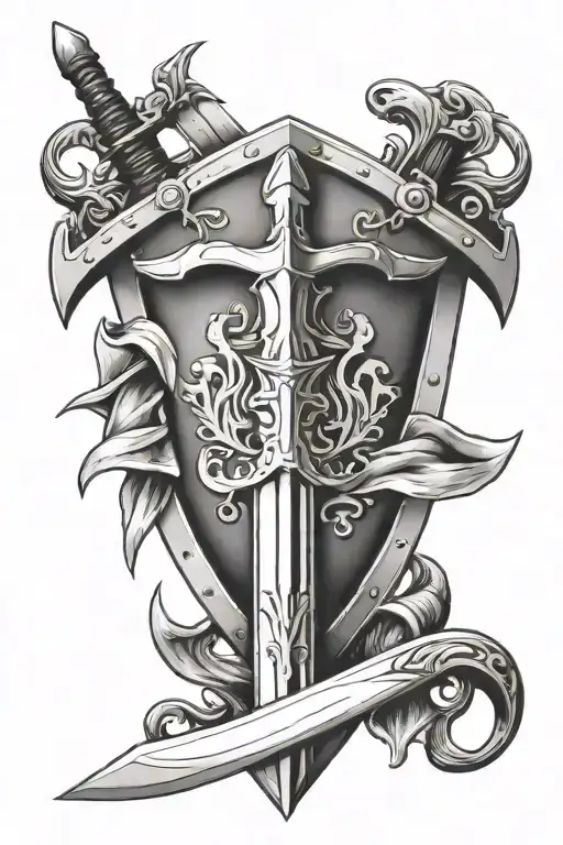 Sword And Shield Crossed