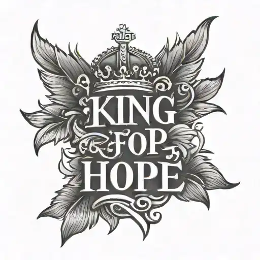 King Of Hope Word Written