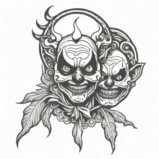 Sun And Moon Evil Clowns