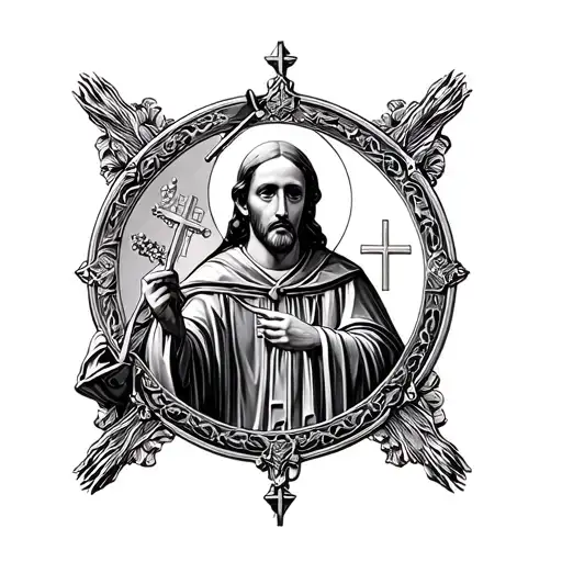 Medal Sao Benedict Christian