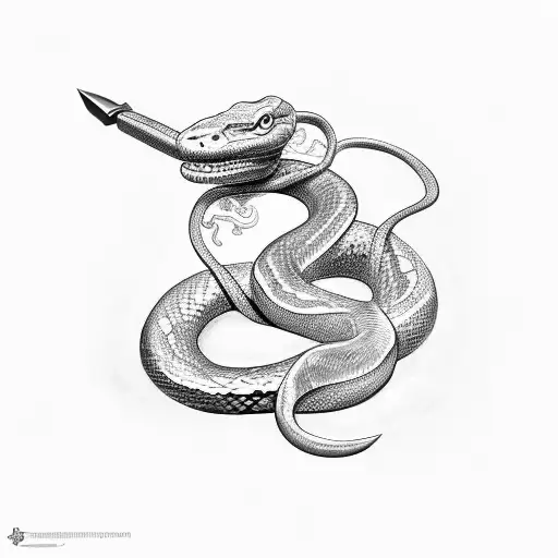 Snake In The Form Of A Dagger