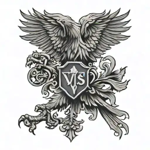 Vidaliusss Text And Below Text Russian Eagle Connected