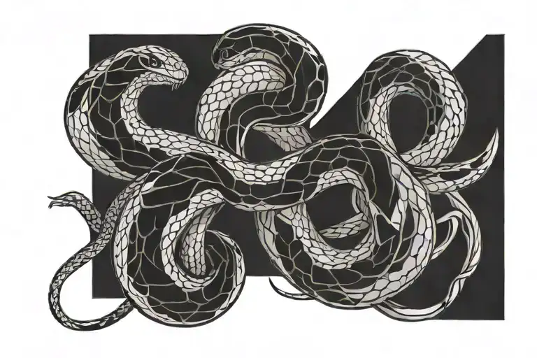 Snake And Body Contour Lines