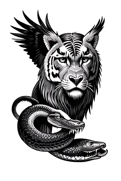 Lion Tiger Panther Gorilla Hawk Snake Coy Fish Owl Buck Alligator Wolf