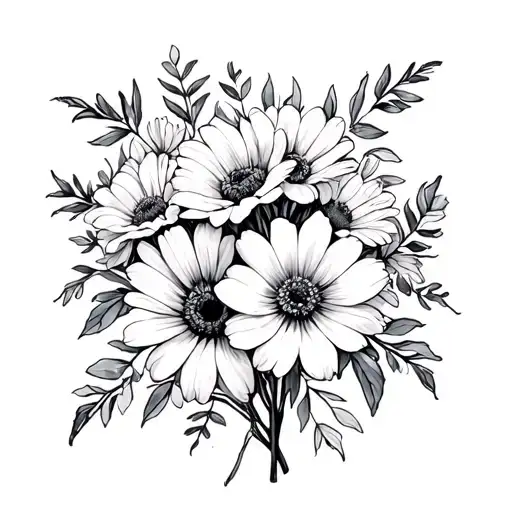 March September November Birth Flower Bouquet