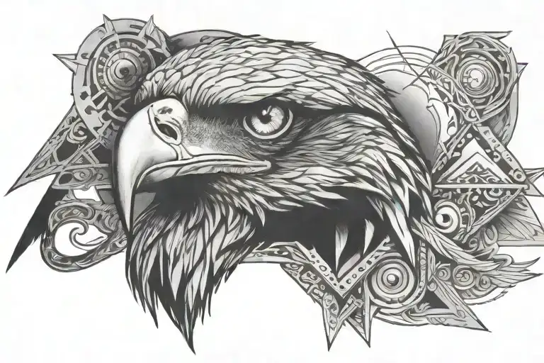 Eagle Free Masson Eyes Pyramid