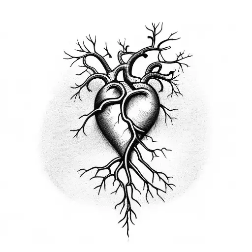 Heart With Tree Roots