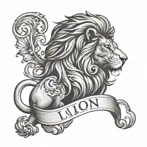 Lion And Letter L