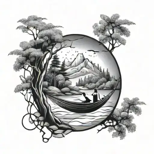 Aadiyogi With Diya Floting On River Mountain Hammock Forest