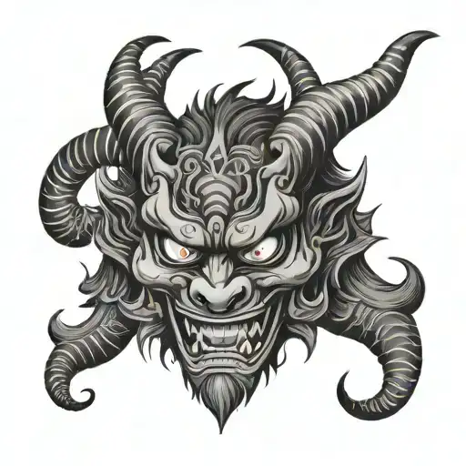 Water Goat Hannya Mask