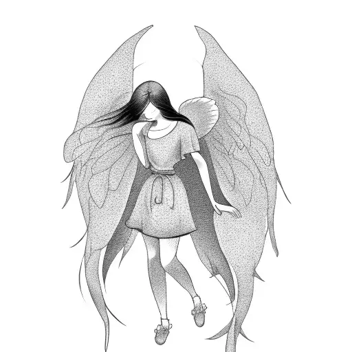 Angel With Cherry Blossom