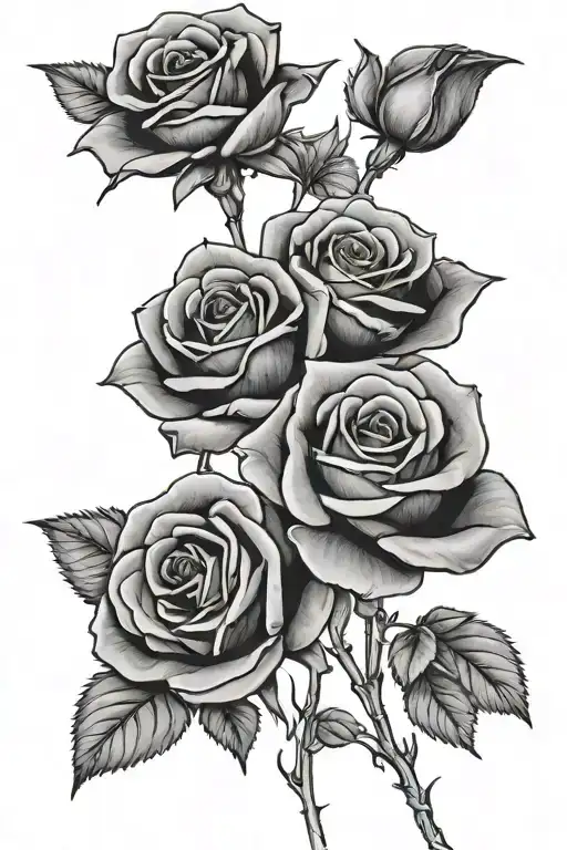 3 Black Roses