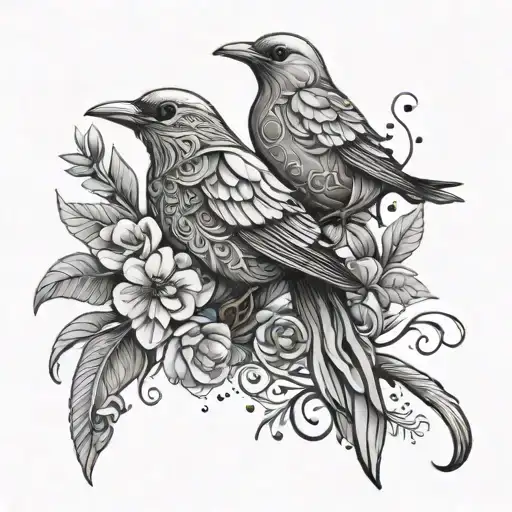 Unalome I Can Bird Tattoo Design