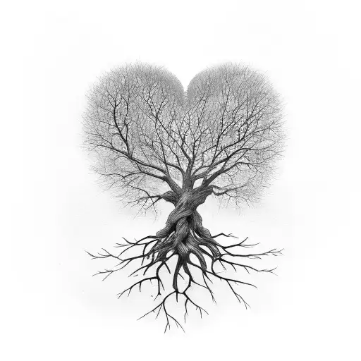Tree Roots With Heart