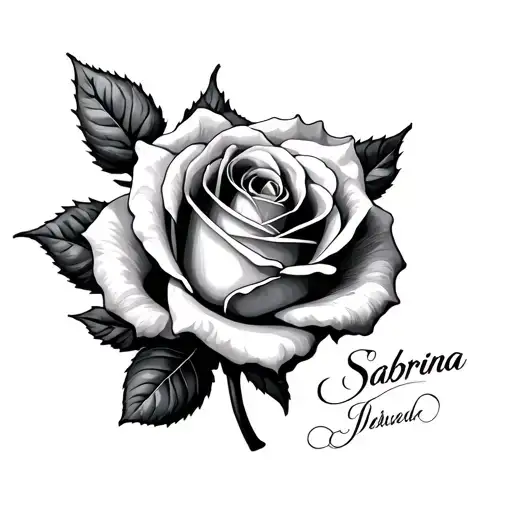 Rose With The Name Sabrina