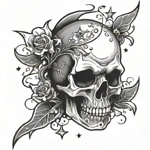 Skull Wit Stars