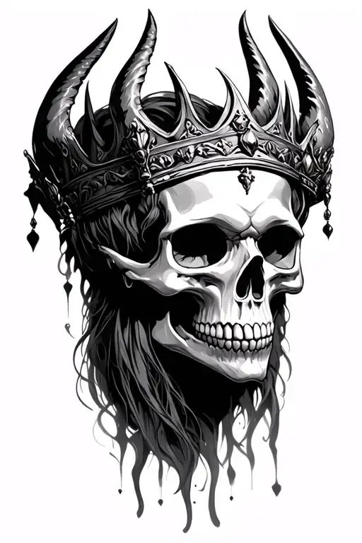 Dead Midevil Queen Skull Crown