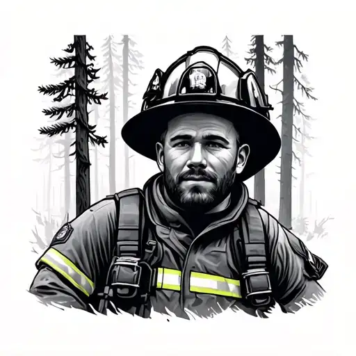 Firefighter Pine Forest