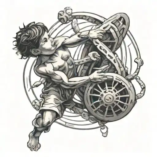 Boy Fights With Dna Double Helix