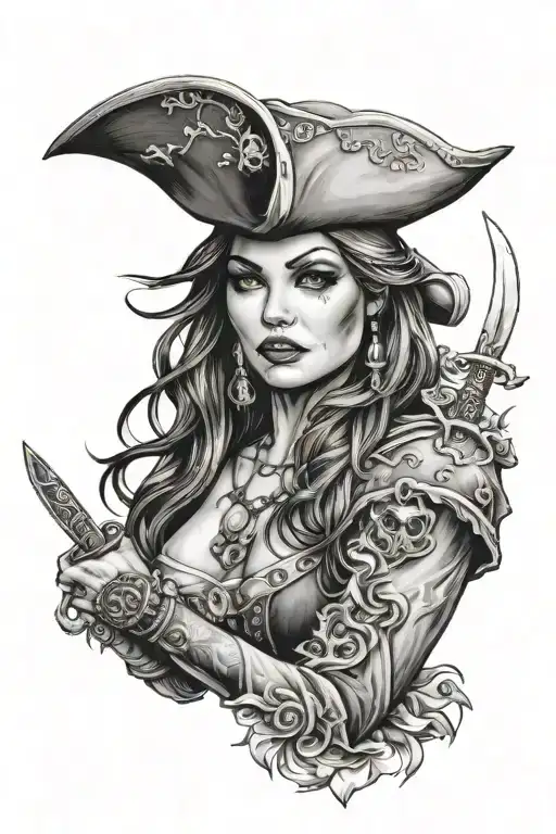 Beautiful Female Pirate