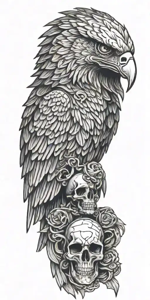 Cyber Angel Eagle Skull