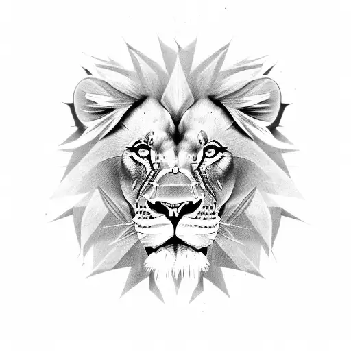 A Strong And Masculine Lion Representing The Client's Motivation And Determination In The Gym