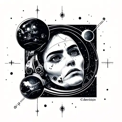 Cybersigilism Sad And Space Themed