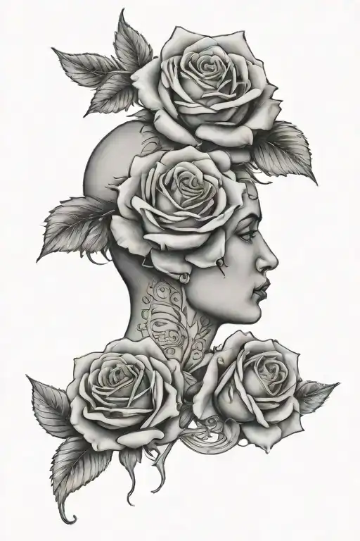 Roses With Lettering Saying I Got A Price Tag On This Haevy Head Of Mine