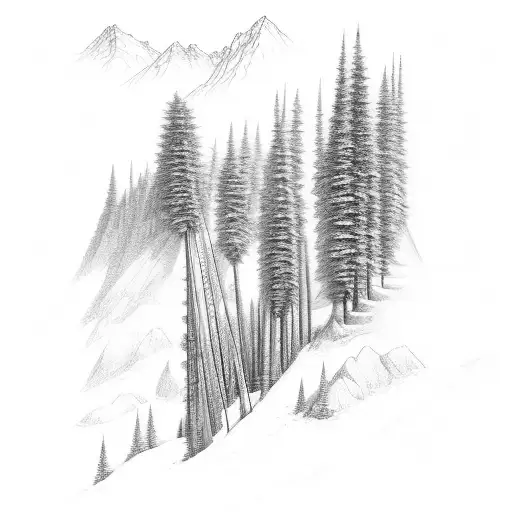 A Detailed Car Engine With Hiking Trails Winding Through It