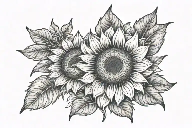 Text And Sunflower